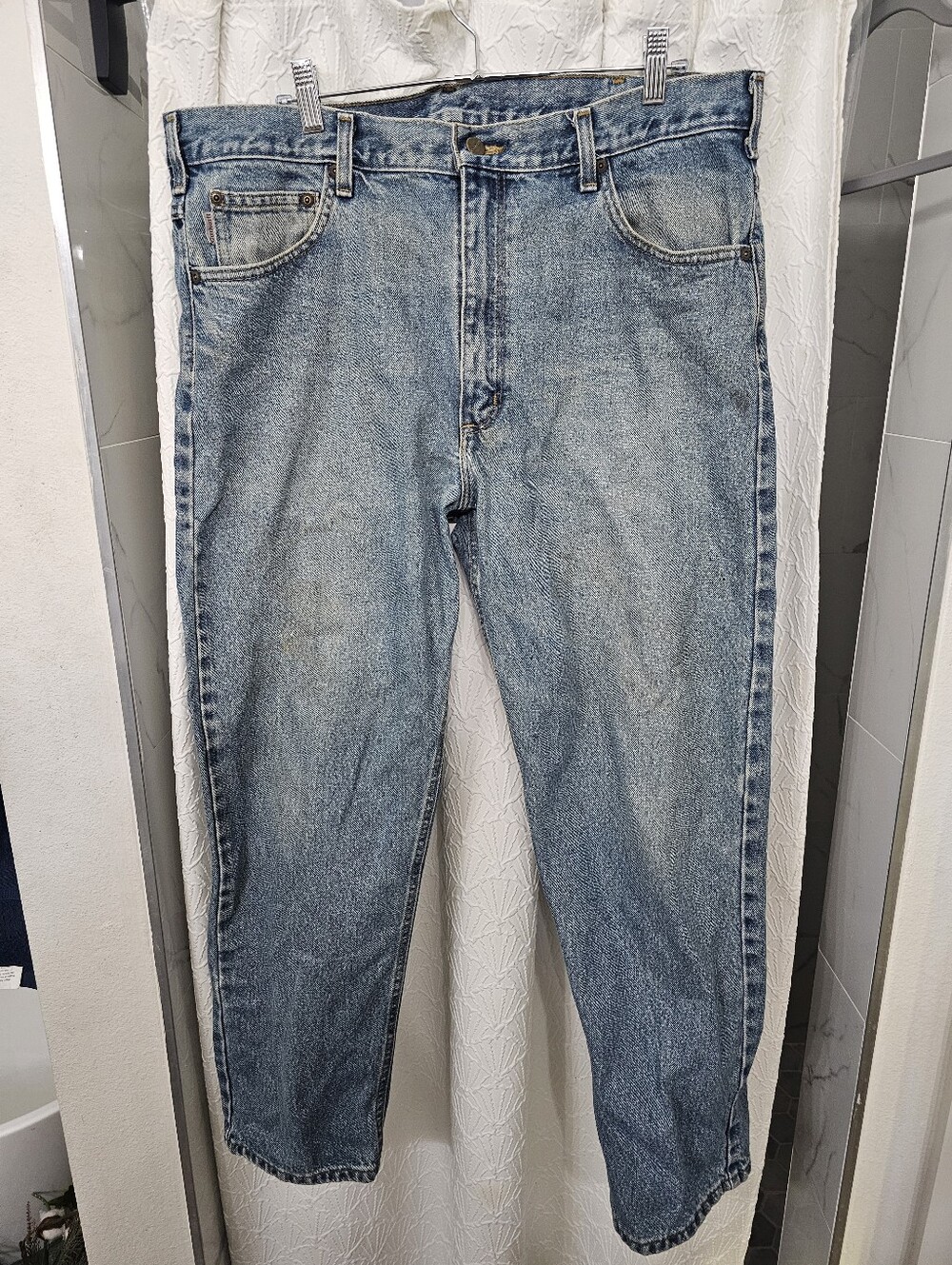 Men’s 38 X 30 Relaxed Fit Casual 100% Cotton Jeans By Carhartt